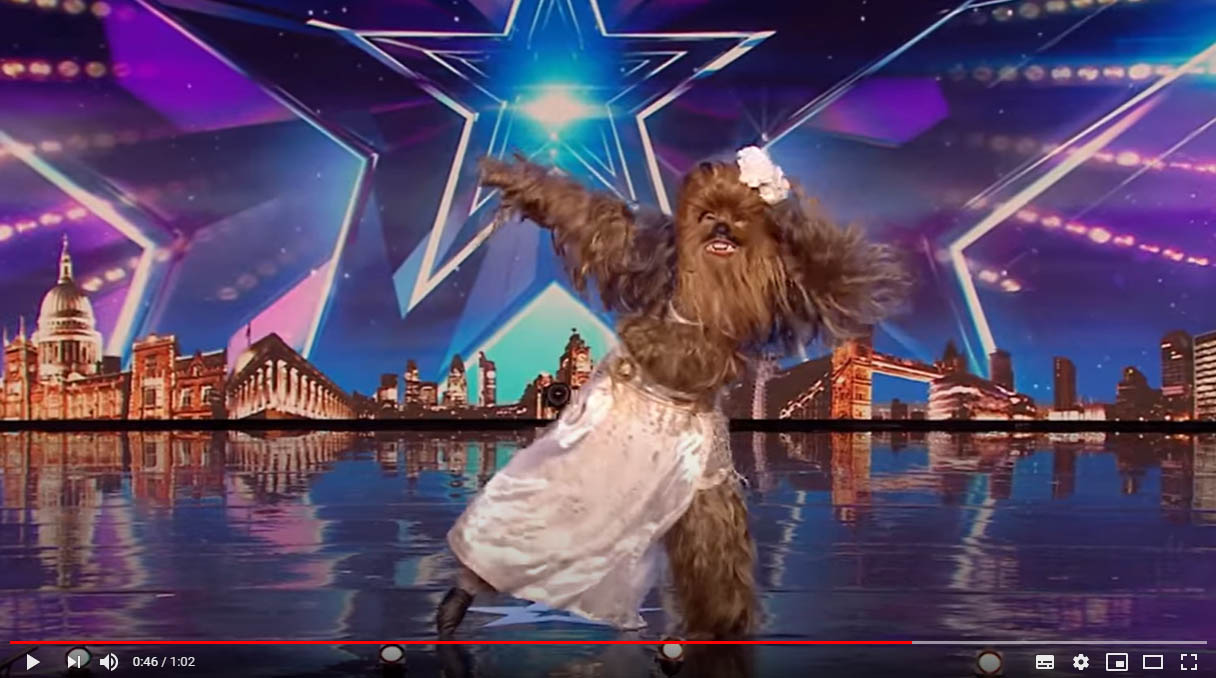 In a GALAXY far, far, away - Wookies can belly dance! - BGT 2020