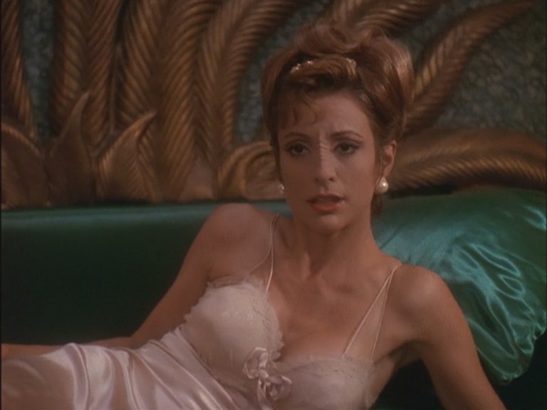 Here is Nana Visitor playing the part of Kira Nerys, in this episode in DS9...