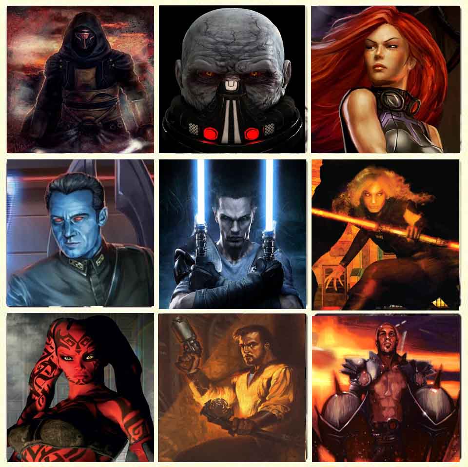 Star Wars Legends Characters