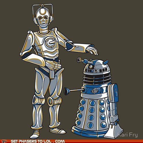 Cyber 3P0 and R2 Dalek
